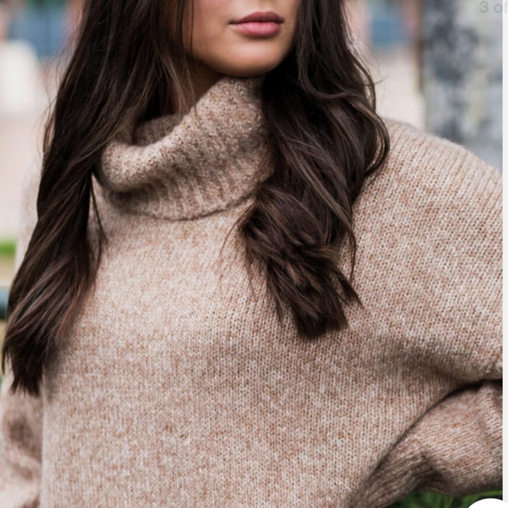 NEW❤️KJUS Women Cowl Neck Sweater  Melange Mohair Wool